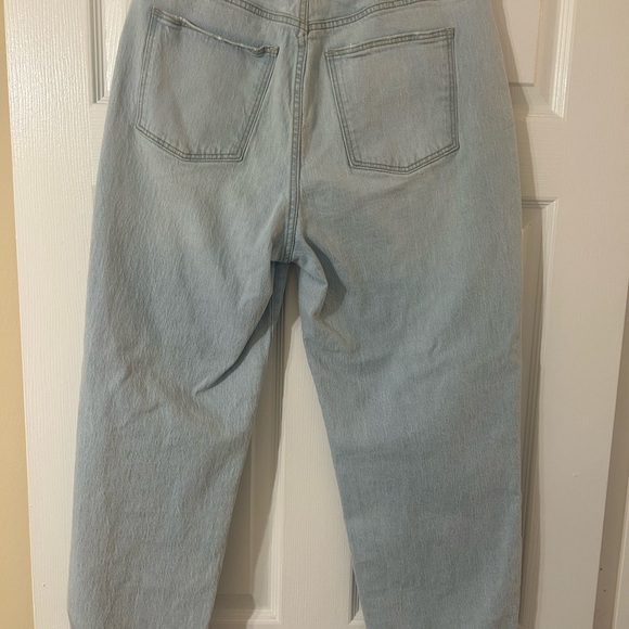 Universal Thread High Rise Light Blue Jeans with Rips - Picture 2 of 5